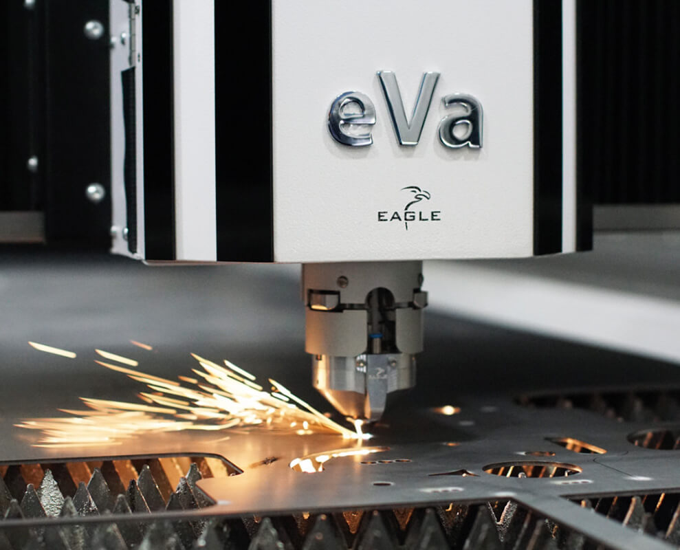 Eagle Eva Head - Fiber laser cutting technology in action